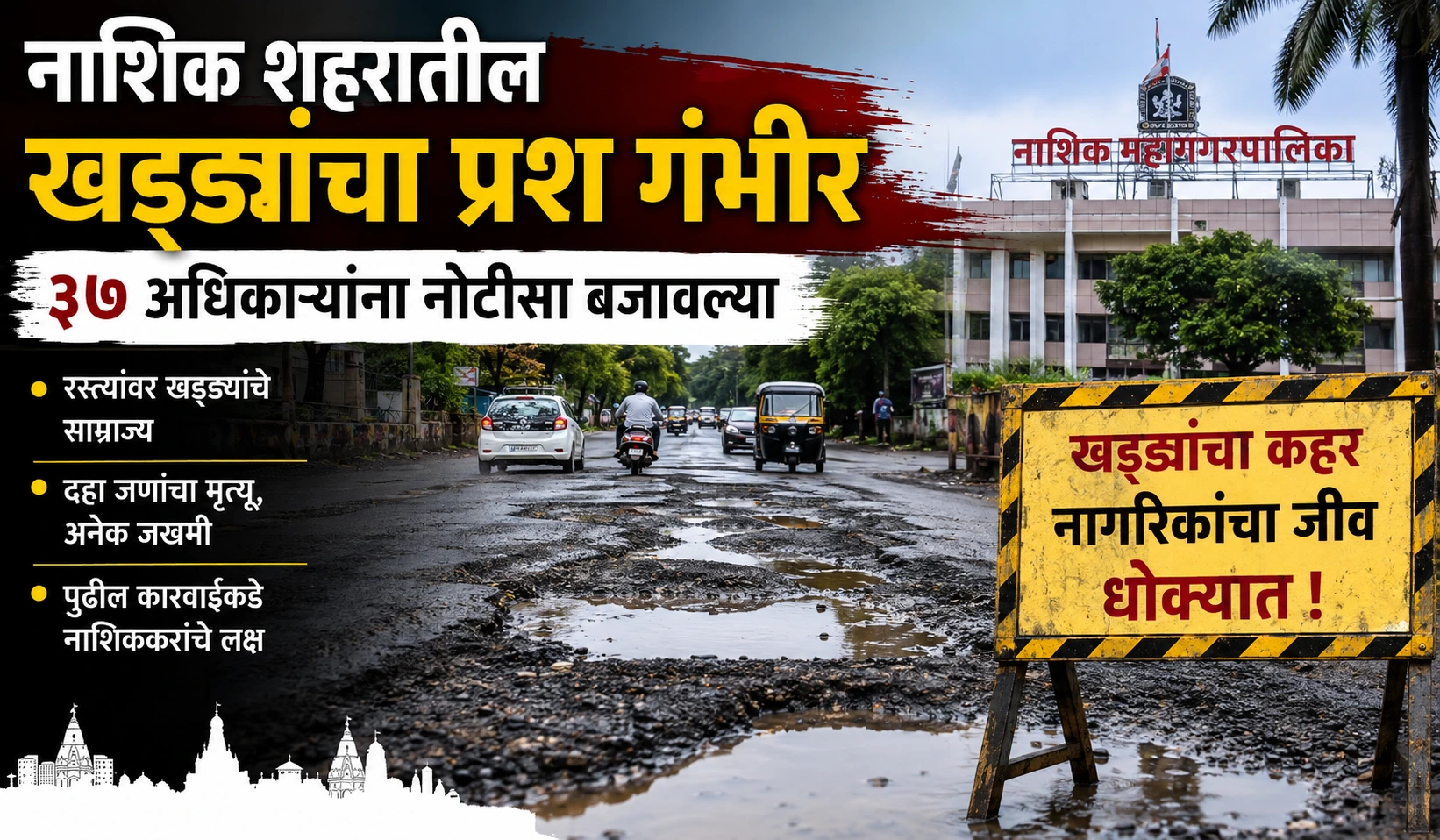 Nashik pothole issue