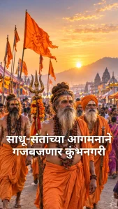 साधू-संतांच्या आगमनाने गजबजणार कुंभनगरी